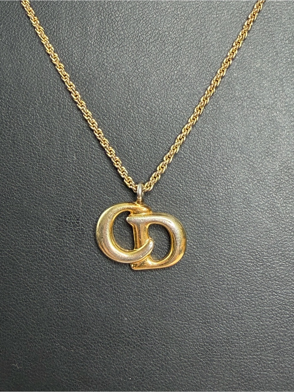 Dior Interlocking CD Pendant Necklace - Picture 3 of 5